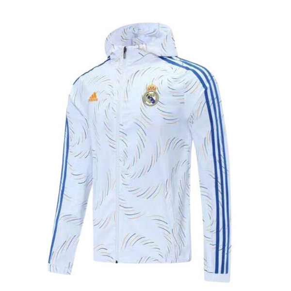 coupe-vent homme moda real madrid 2021 22 blanc