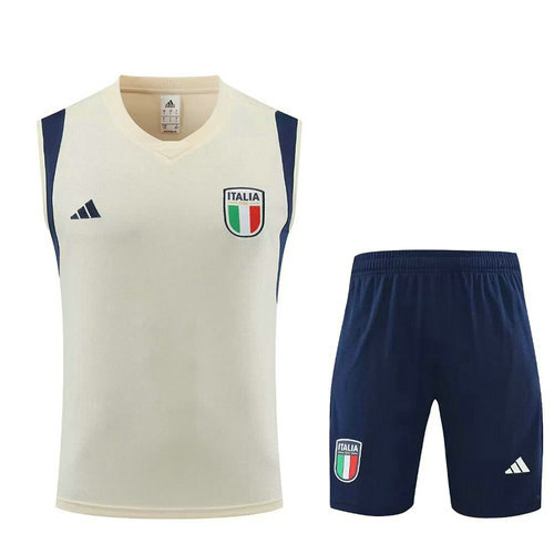 gilet maillots homme beige italie 2023-2024