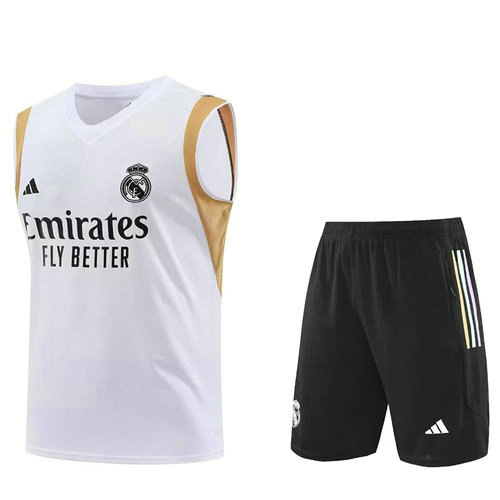 gilet maillots homme blanc real madrid 2023-2024