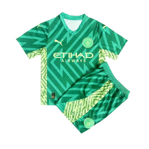maillot enfant gardien vert manchester city 2023-2024