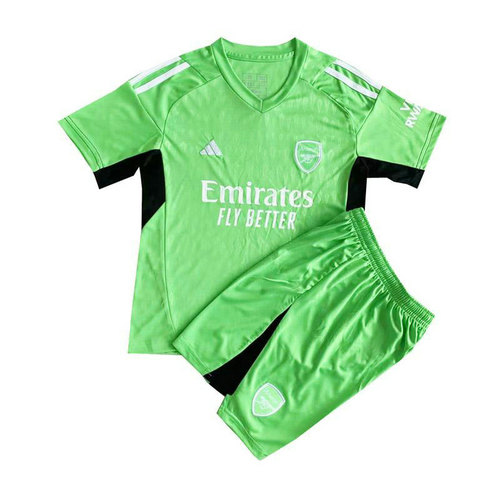 maillot enfant portiere arsenal 2023-2024 vert