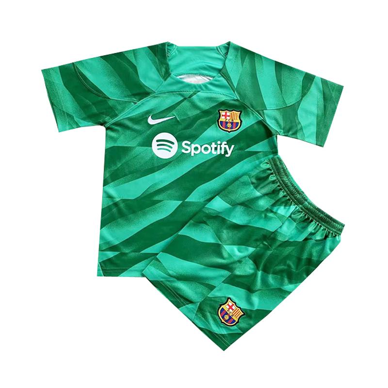 maillot enfant portiere vert fc barcelone 2023-2024
