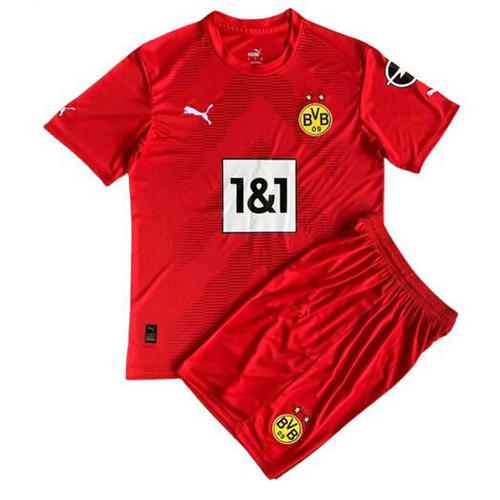 maillot enfant rouge gardien borussia dortmund 2022-2023 pas cher