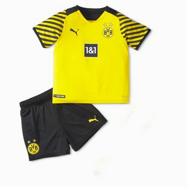 maillot enfants domicile borussia dortmund 2021 2022 jaune