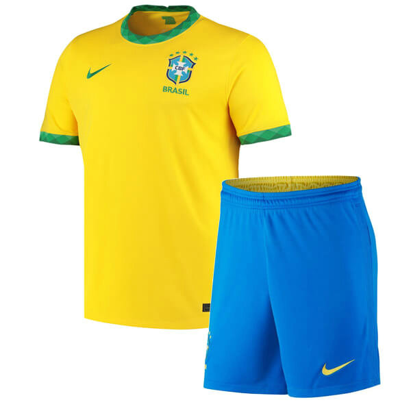 maillot enfants domicile brésil 2020 jaune