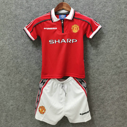 maillot enfants domicile manchester united 1998-1999