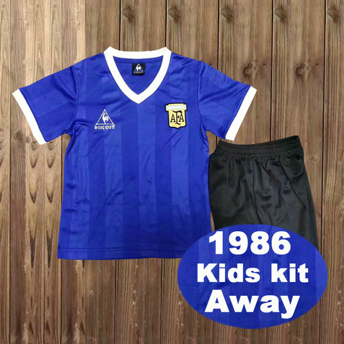 maillot enfants exterieur argentine 1986