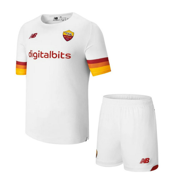 maillot enfants exterieur as rome 2021 2022 blanc