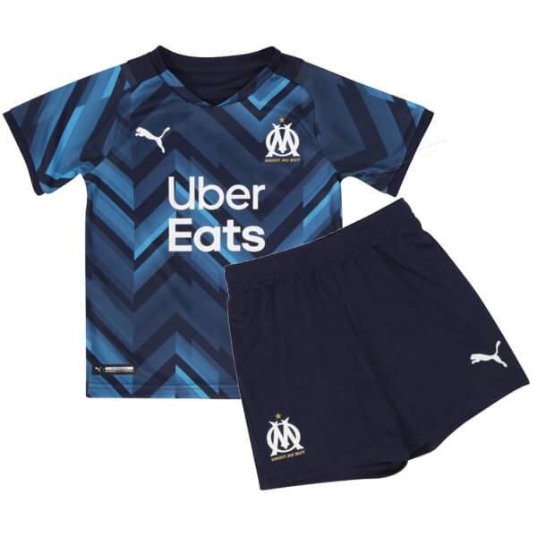 maillot enfants exterieur om marseille 2021 2022 bleu