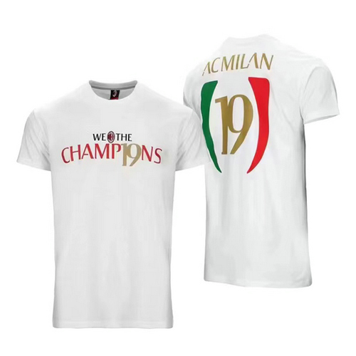 maillot homme blanc campione ac milan 2022-2023 pas cher