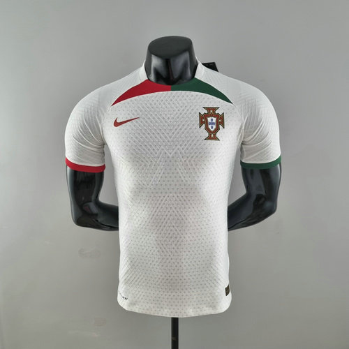 maillot homme blanc player version training portugal 2022-2023