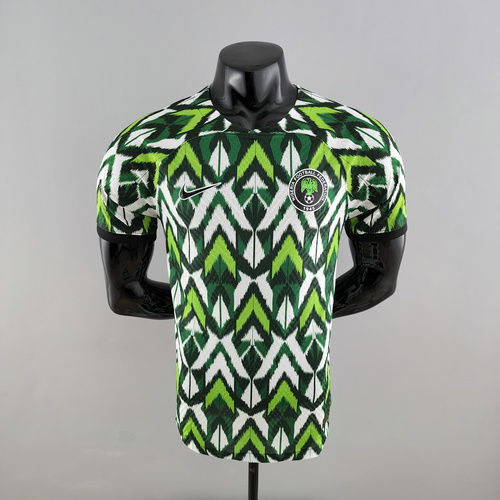 maillot homme blanc vert player version nigeria 2022-2023