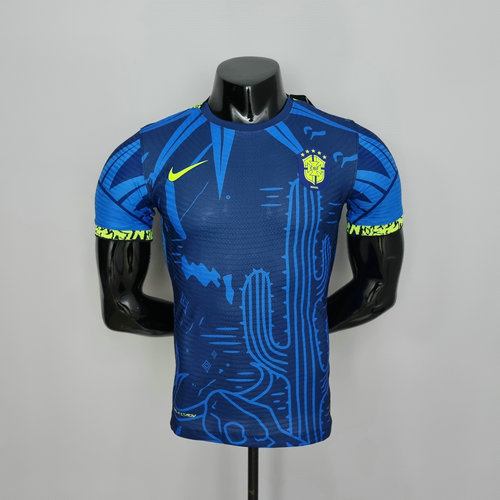 maillot homme bleu brésil 2022-2023 player version