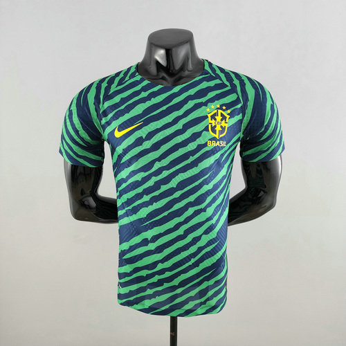 maillot homme bleu vert special edition player version brésil 2022-2023