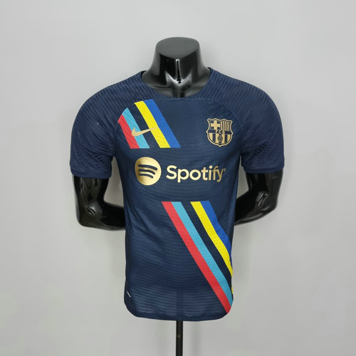 maillot homme cyan fc barcelone 2022-2023 player version