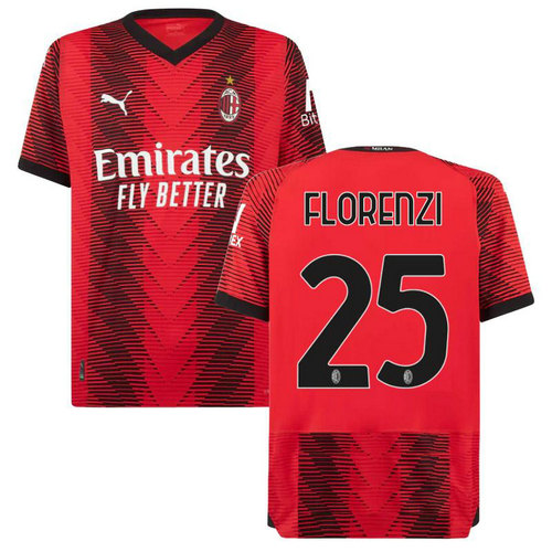 maillot homme domicile ac milan 2023-2024 florenzi 25