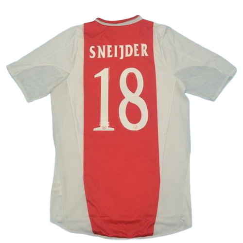 maillot homme domicile ajax amsterdam 2004-2005 sneijder 18 rouge
