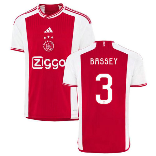 maillot homme domicile ajax amsterdam 2023-2024 bassey 3