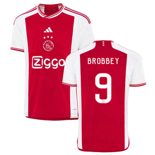 maillot homme domicile ajax amsterdam 2023-2024 brobbey 9