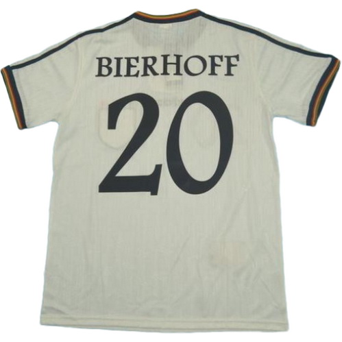 maillot homme domicile allemagne 1996 bierhoff 20 blanc