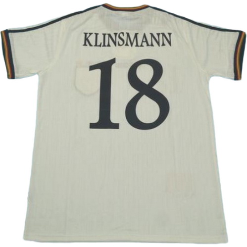maillot homme domicile allemagne 1996 klinsmann 18 blanc