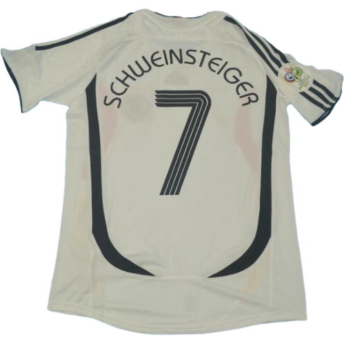 maillot homme domicile allemagne copa mundial 2006 schweinsteiger 7 blanc