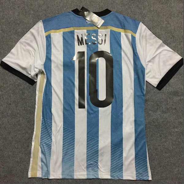 maillot homme domicile argentine 2014 messi 10 blanc
