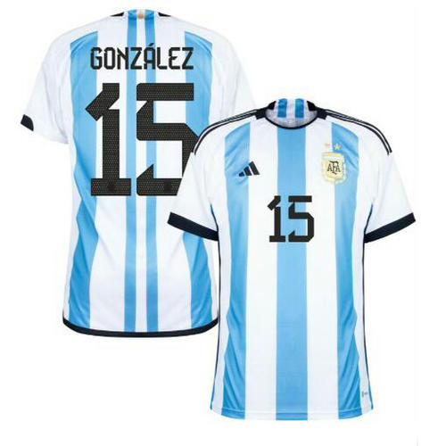 maillot homme domicile argentine 2022 gonzalez 15
