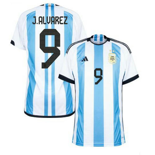maillot homme domicile argentine 2022 j.alvarez 9