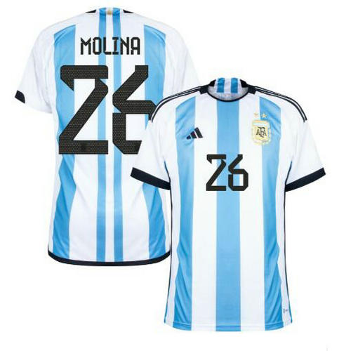 maillot homme domicile argentine 2022 molina 26