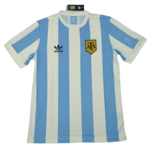 maillot homme domicile argentine copa mundial 1978 bleu blanc