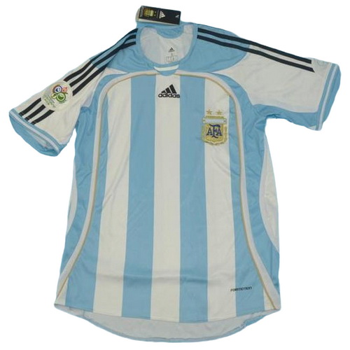 maillot homme domicile argentine copa mundial 2006 bleu blanc