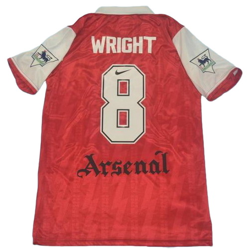 maillot homme domicile arsenal 1994 wright 8 rouge