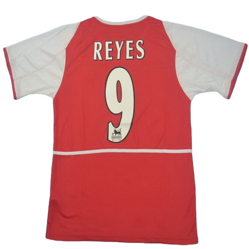 maillot homme domicile arsenal 2002-2004 reyes 9 rouge