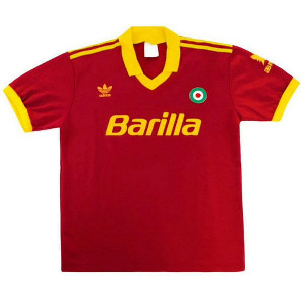 maillot homme domicile as rome 1991-1992 rouge