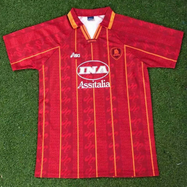maillot homme domicile as rome 1996-1997 rouge