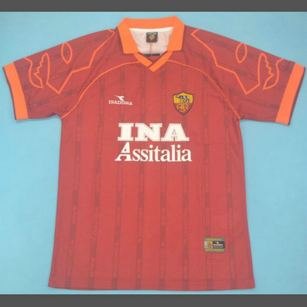 maillot homme domicile as rome 1999-2000 rouge