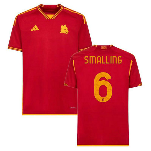 maillot homme domicile as rome 2023-2024 smalling 6