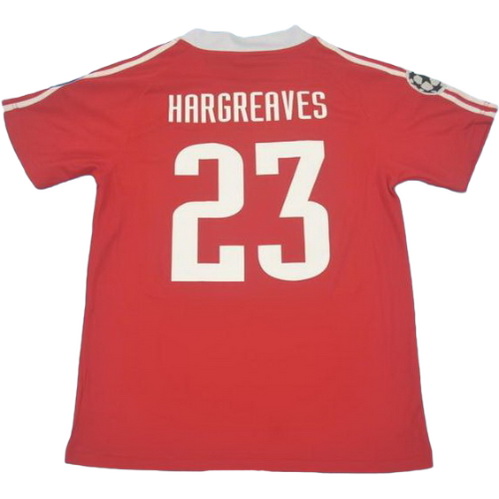maillot homme domicile bayern munich 2001 hargreaves 23 rouge