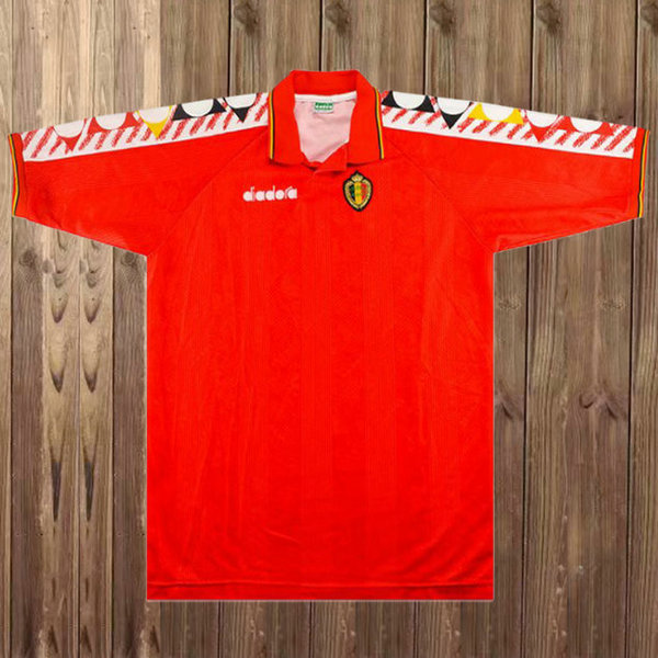 maillot homme domicile belgique 1994-1996 rouge