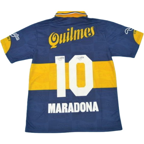 maillot homme domicile boca juniors 1995 maradona 10 bleu