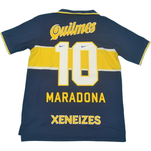 maillot homme domicile boca juniors 1996-1997 maradona 10 bleu