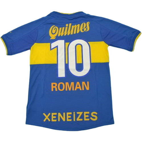 maillot homme domicile boca juniors 2000 roman 10 bleu