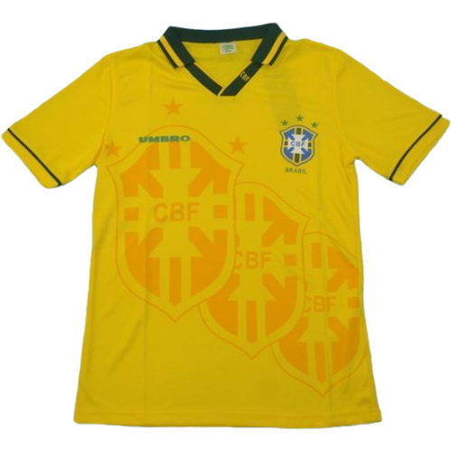 maillot homme domicile brésil copa mundial 1994 jaune