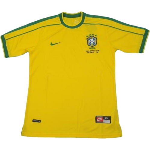 maillot homme domicile brésil copa mundial 1998 jaune