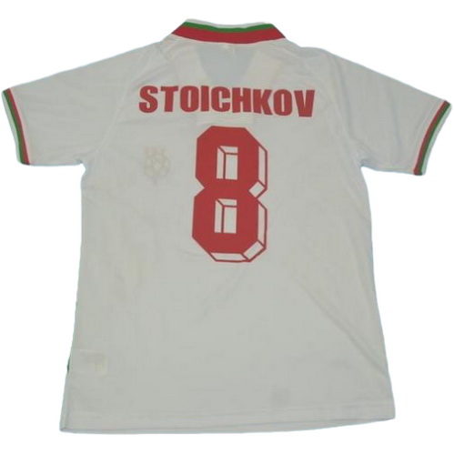 maillot homme domicile bulgaria copa mundial 1994 stoichkov 8 blanc