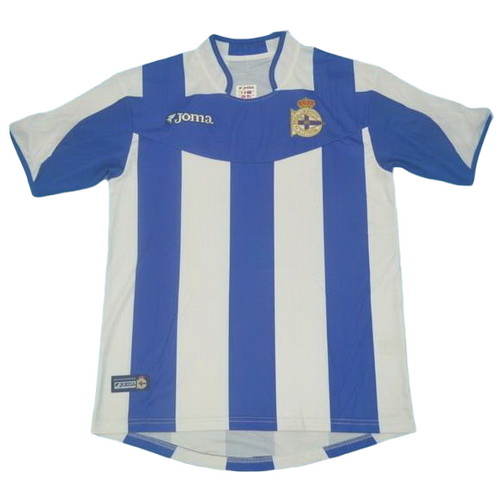 maillot homme domicile deportivo la corogne 2003-2004 bleu blanc
