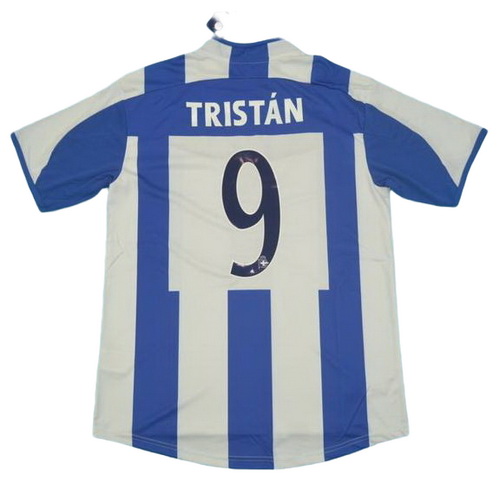 maillot homme domicile deportivo la corogne 2003-2004 tristan 9 bleu blanc