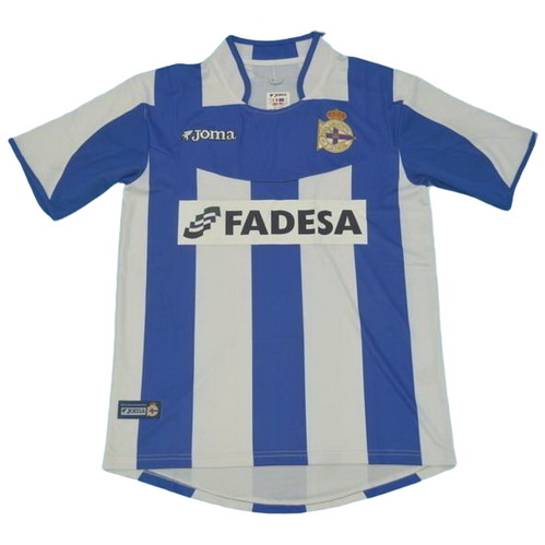 maillot homme domicile deportivo la corogne fadesa 2003-2004 bleu blanc