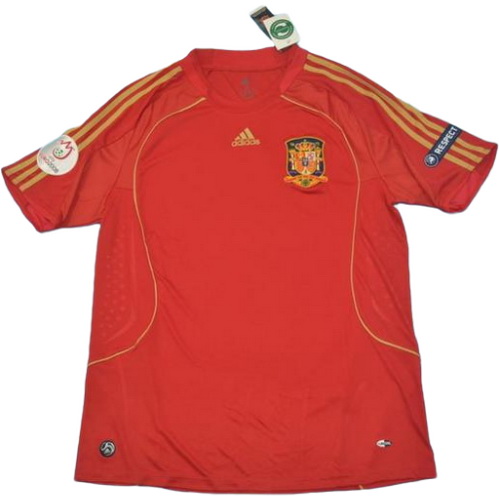 maillot homme domicile espagne europa 2008 rouge